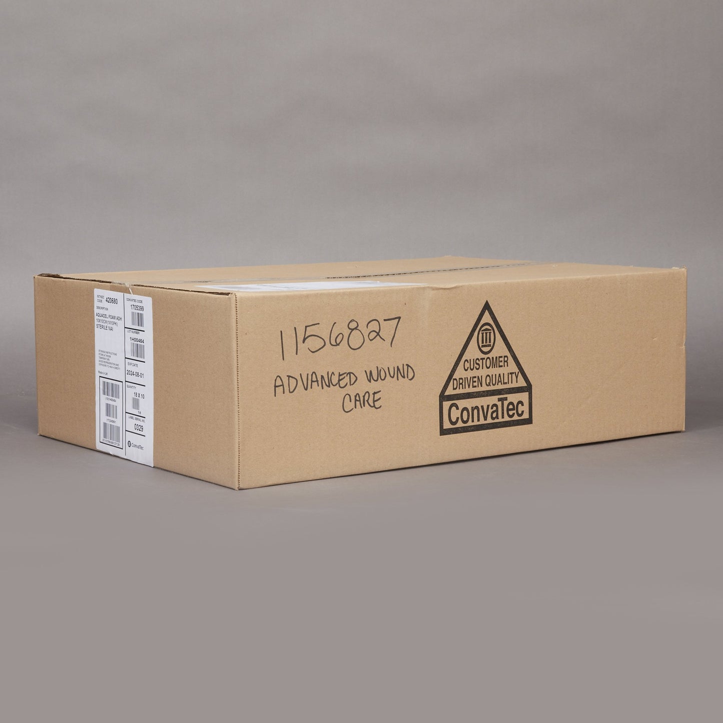 DRESSING, WOUND AQUACEL ADH FOAM 4"X4" (10/BX 18BX/CS)