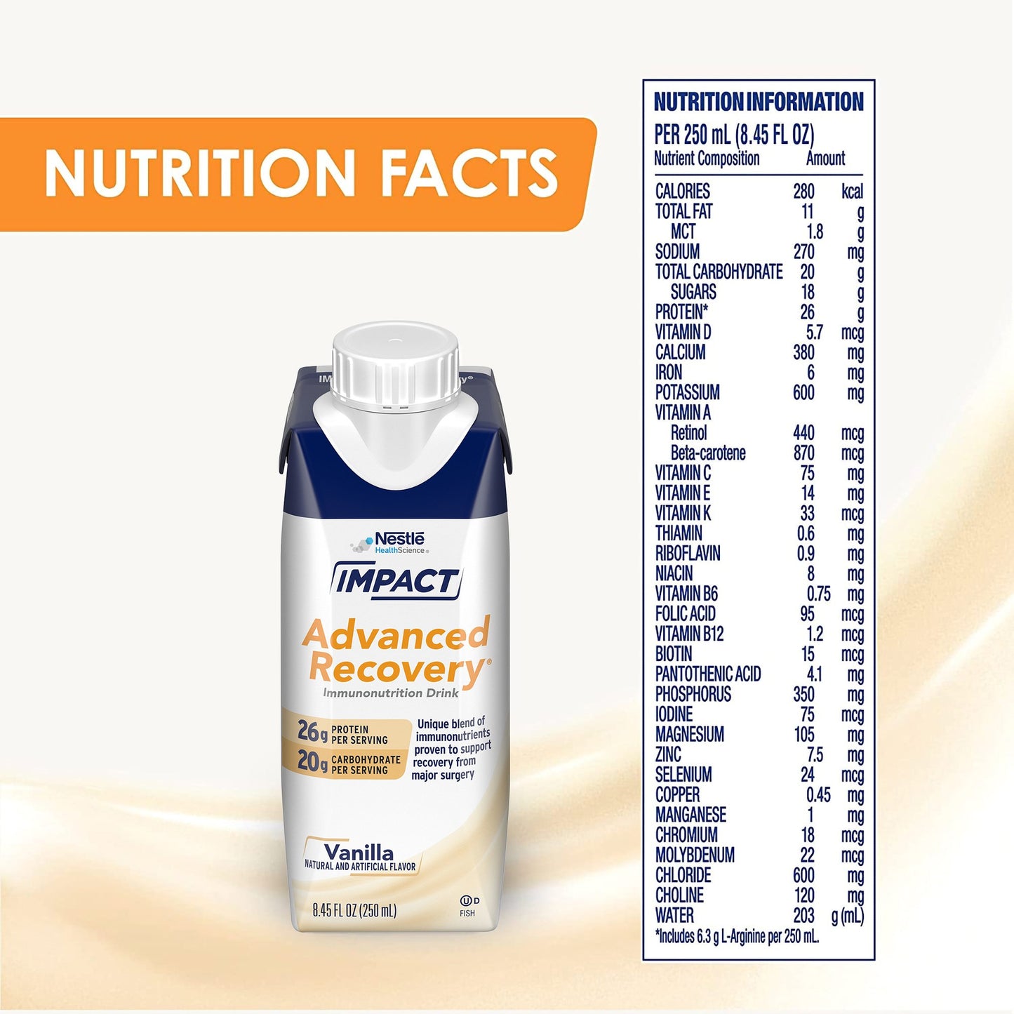 DRINK, IMPACT ADVANCED RECOVERY VANILLA 8.45 FL OZ (10/CS)