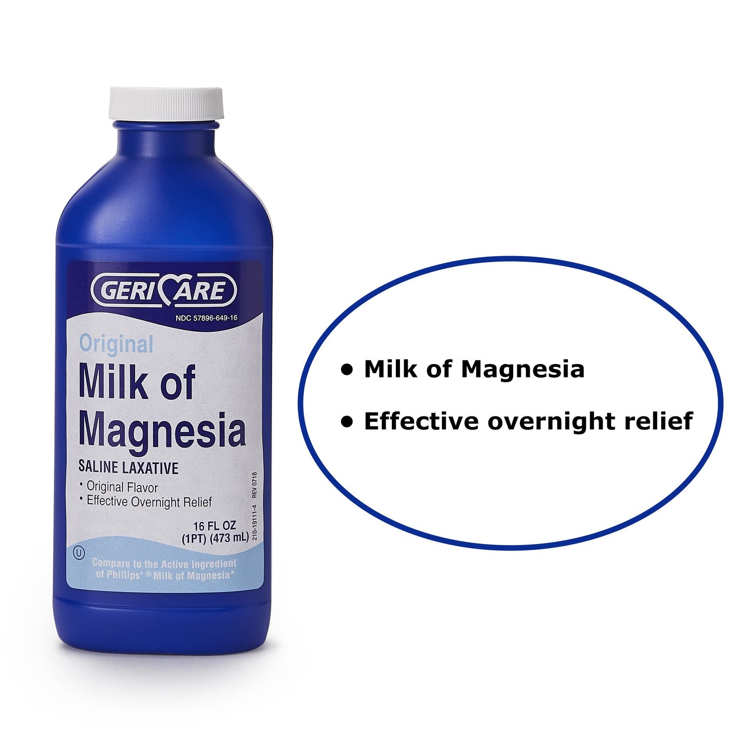 MILK OF MAGNESIA, LIQ ORIGINALFLAVOR 16OZ (12/CS)
