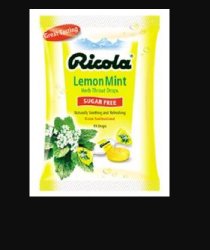 RICOLA, LOZ LEM-MINT SUG/FREE (19/BG)