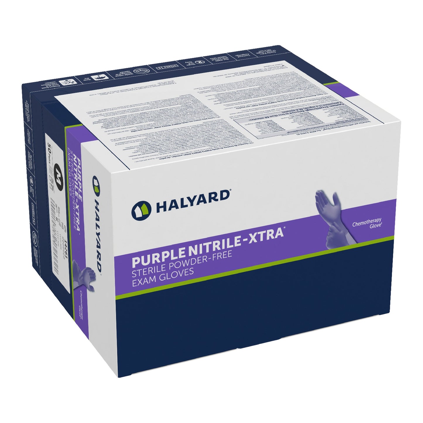 GLOVE, EXAM NTRL MED STR2 EXTCF CHEMO (50PR/BX 4BX/CS)