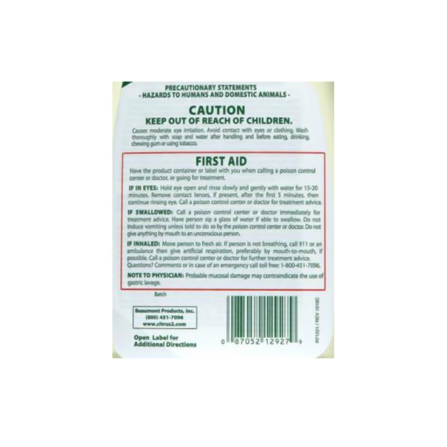 GERMICIDAL, CITRUS II 22OZ 7754