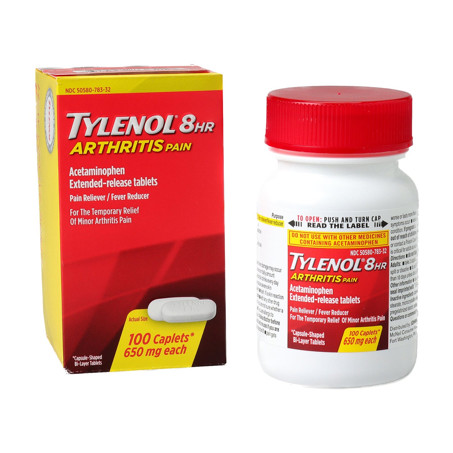 TYLENOL ARTHRITIS, CAP 8HR 650MG (100/BT)