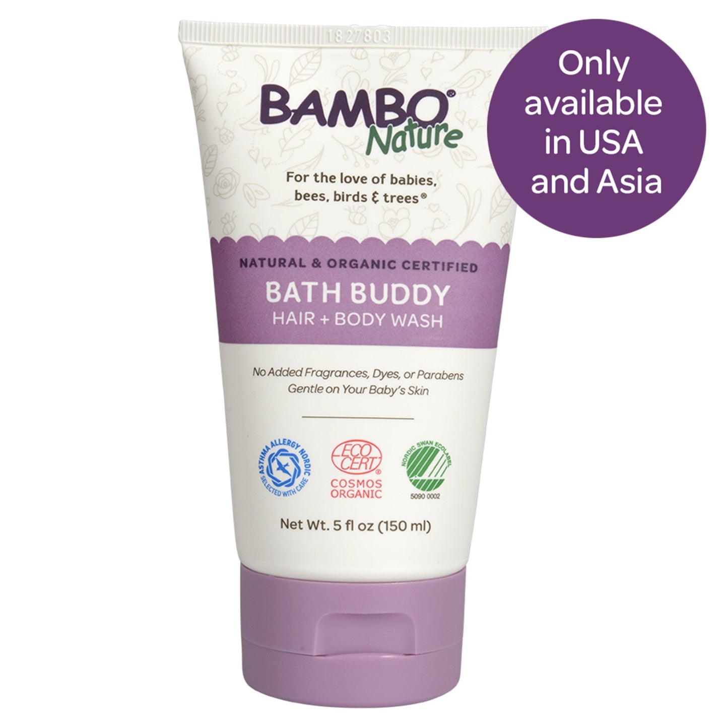 BODY WASH, BABY BATH BUDDY 5OZ(6/BX 8BX/CS)