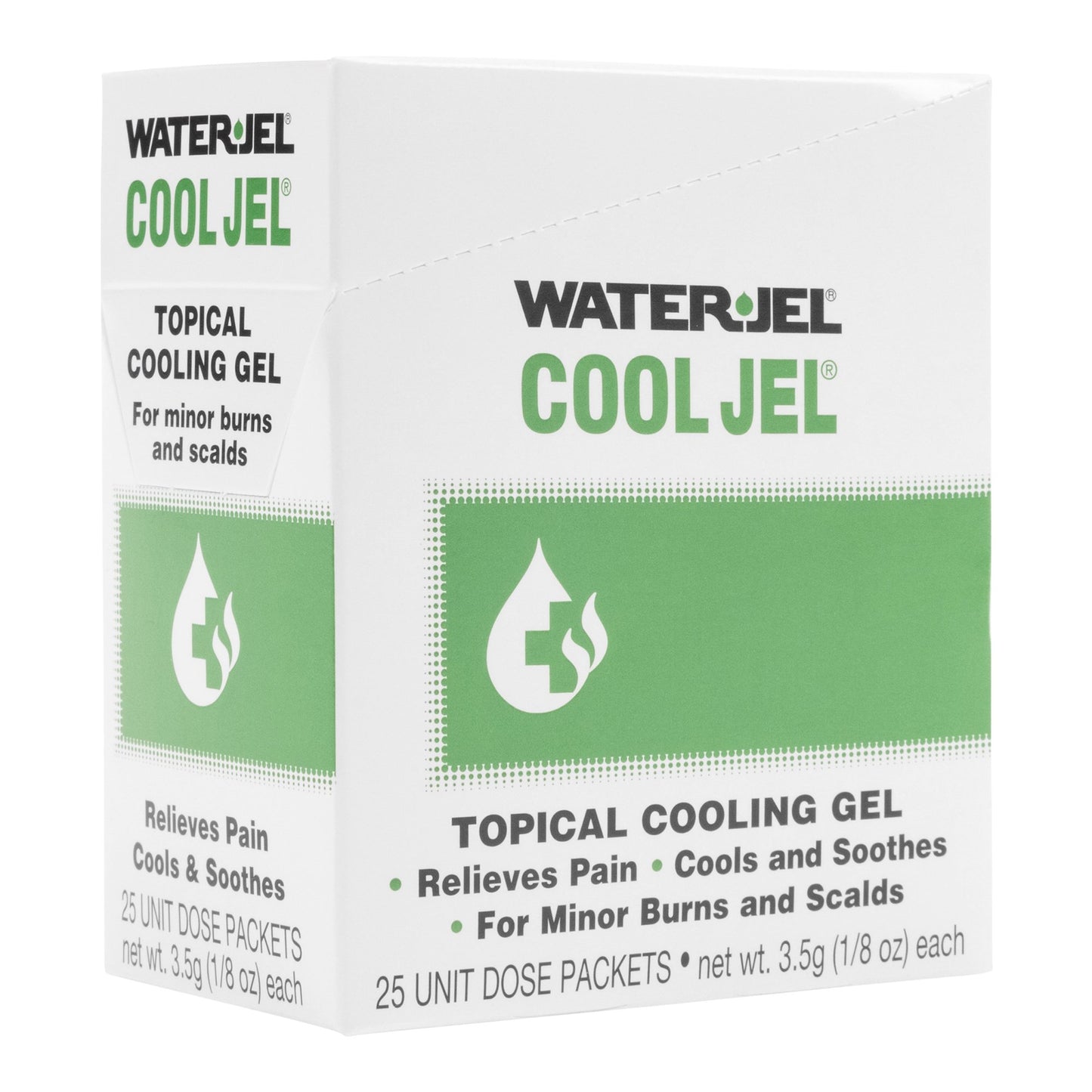 GEL, BURN WATERJEL COOL JEL 3.5GM (25/BX 24BX/CS) WTRJEL
