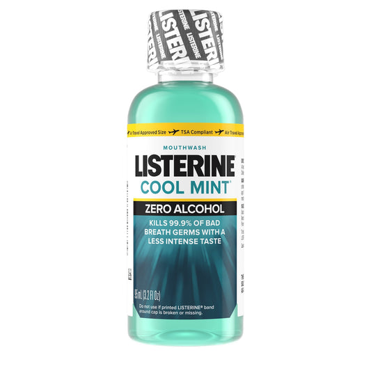 MOUTHWASH, LISTERINE ZERO ALCHL FREE 3.2OZ (24/CS) J&JOTC