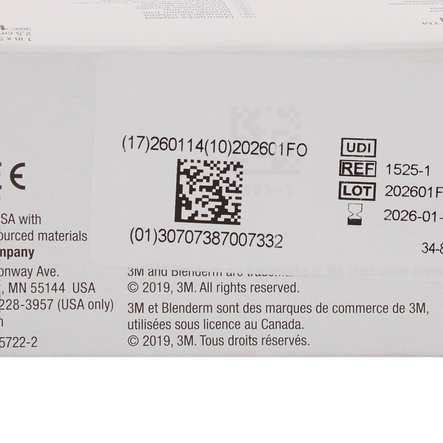 TAPE, ADHSV BLENDERM 1"X5YDS (12RL/BX) 3M