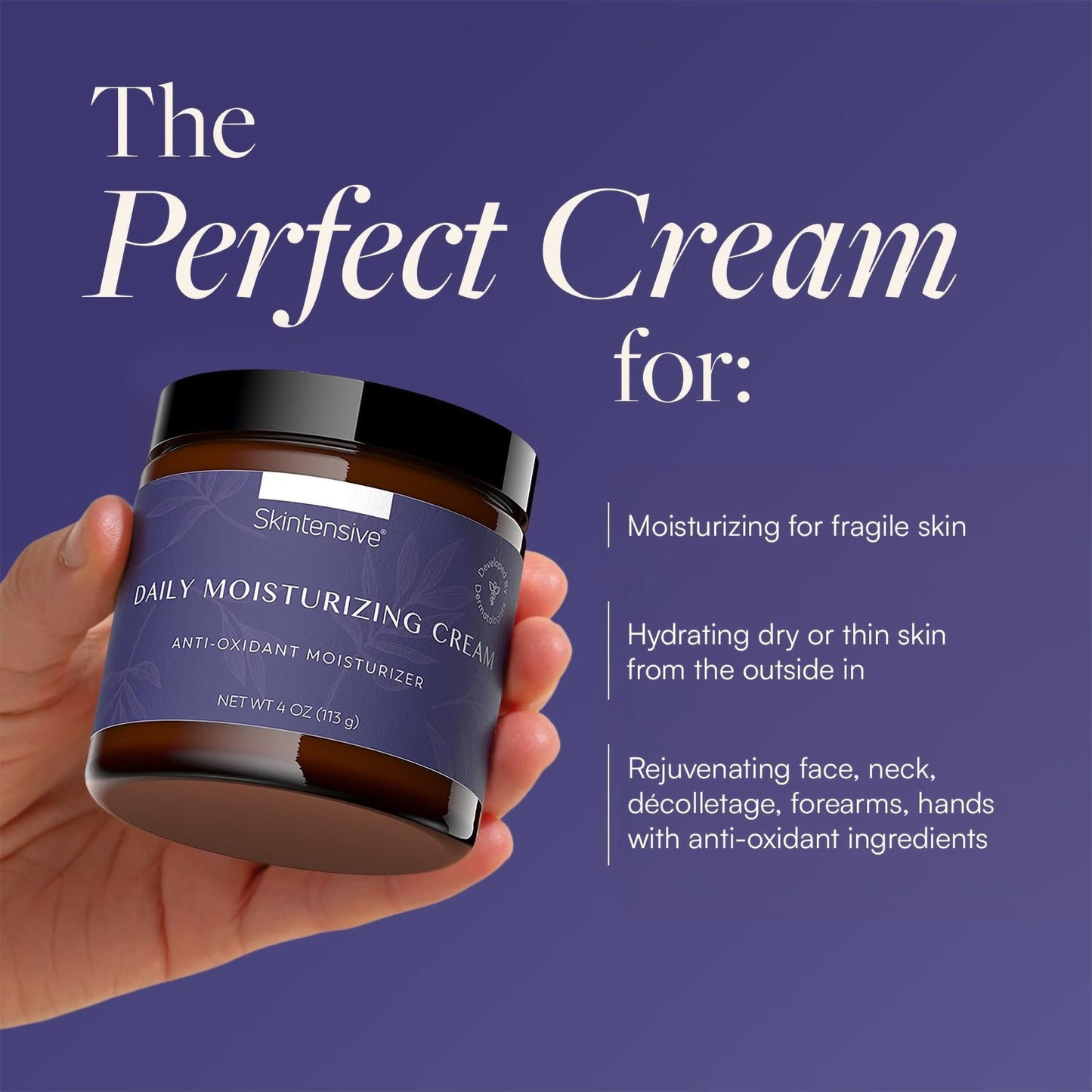 CREAM, FACE & BODY DAILY MOISTURIZING 4OZ (12/CS)