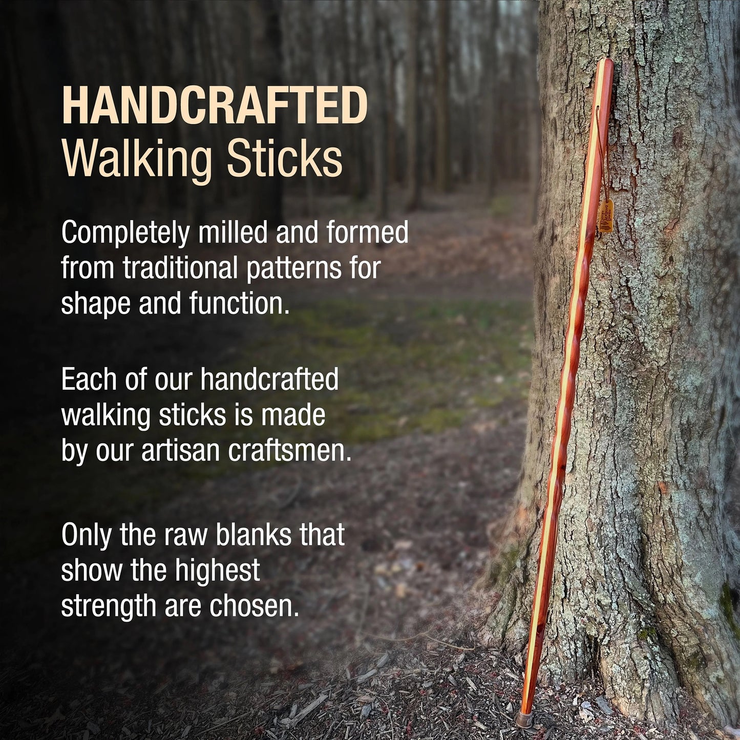 STICK, WALKING WOOD BRAZOS 58 TWISTED AROMATIC CEDAR 58"