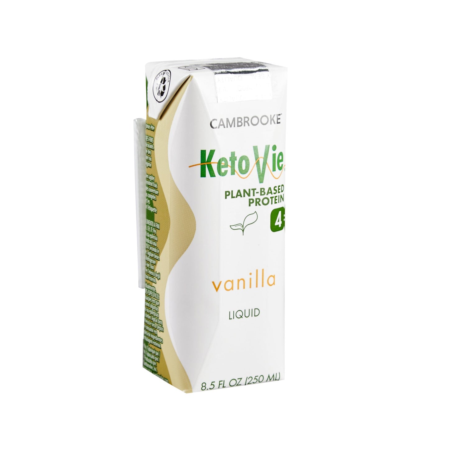 SUPPLEMENT, ORAL KETOVIE 4:1 PLANT BASED VAN 8.3OZ (30/CS)