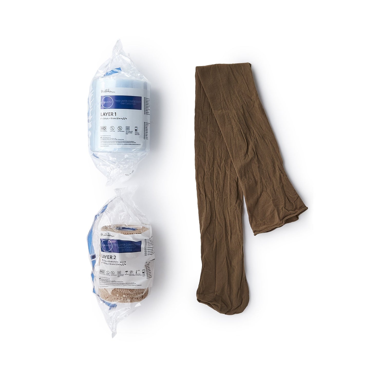 BANDAGE, COMPRSN CO-FLEX TLC 2LAYER TAN 4" (2RL/BX)