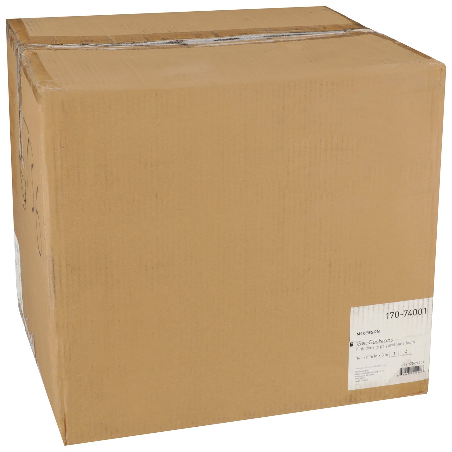 CUSHION, SEAT PROTEKT GEL 16"X16"X3" (4/CS)