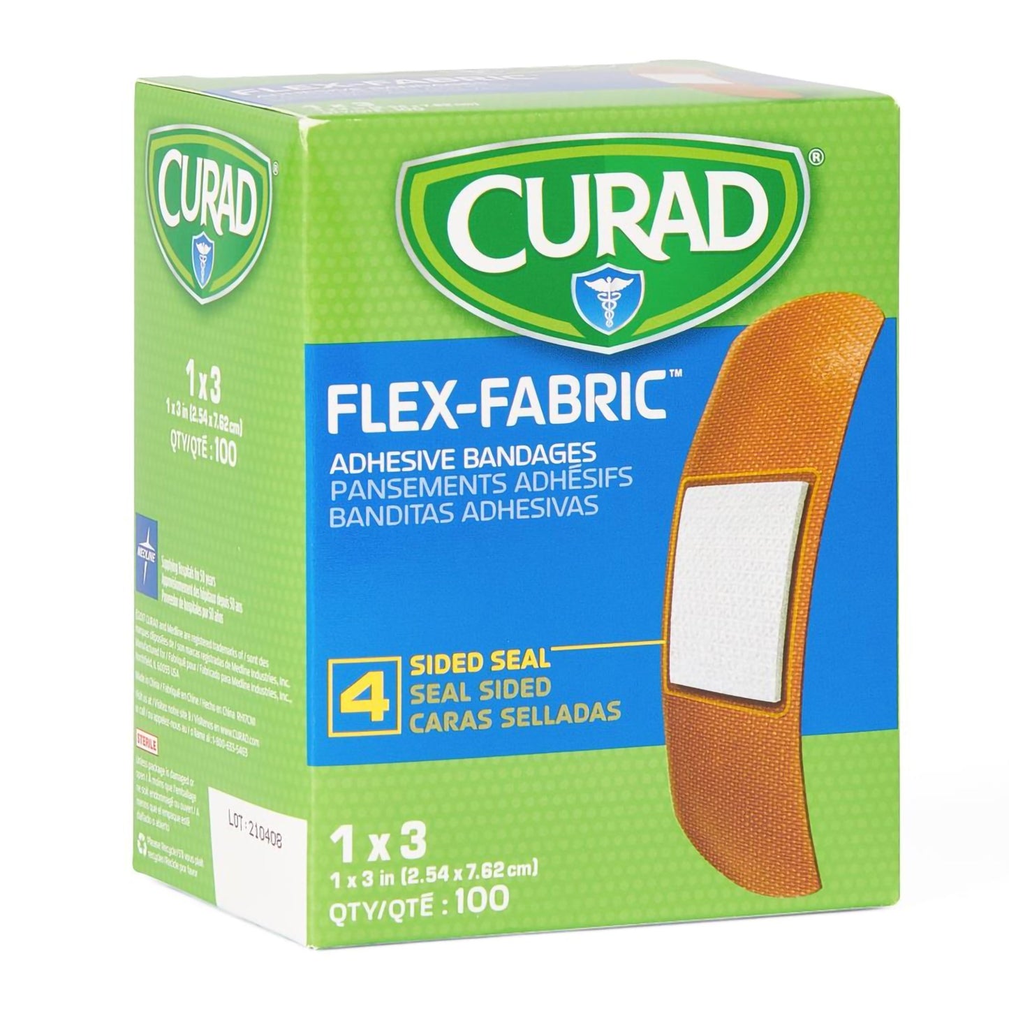 BANDAGE, ADHSV WOVEN 1"X3" (100/BX 12BX/CS)