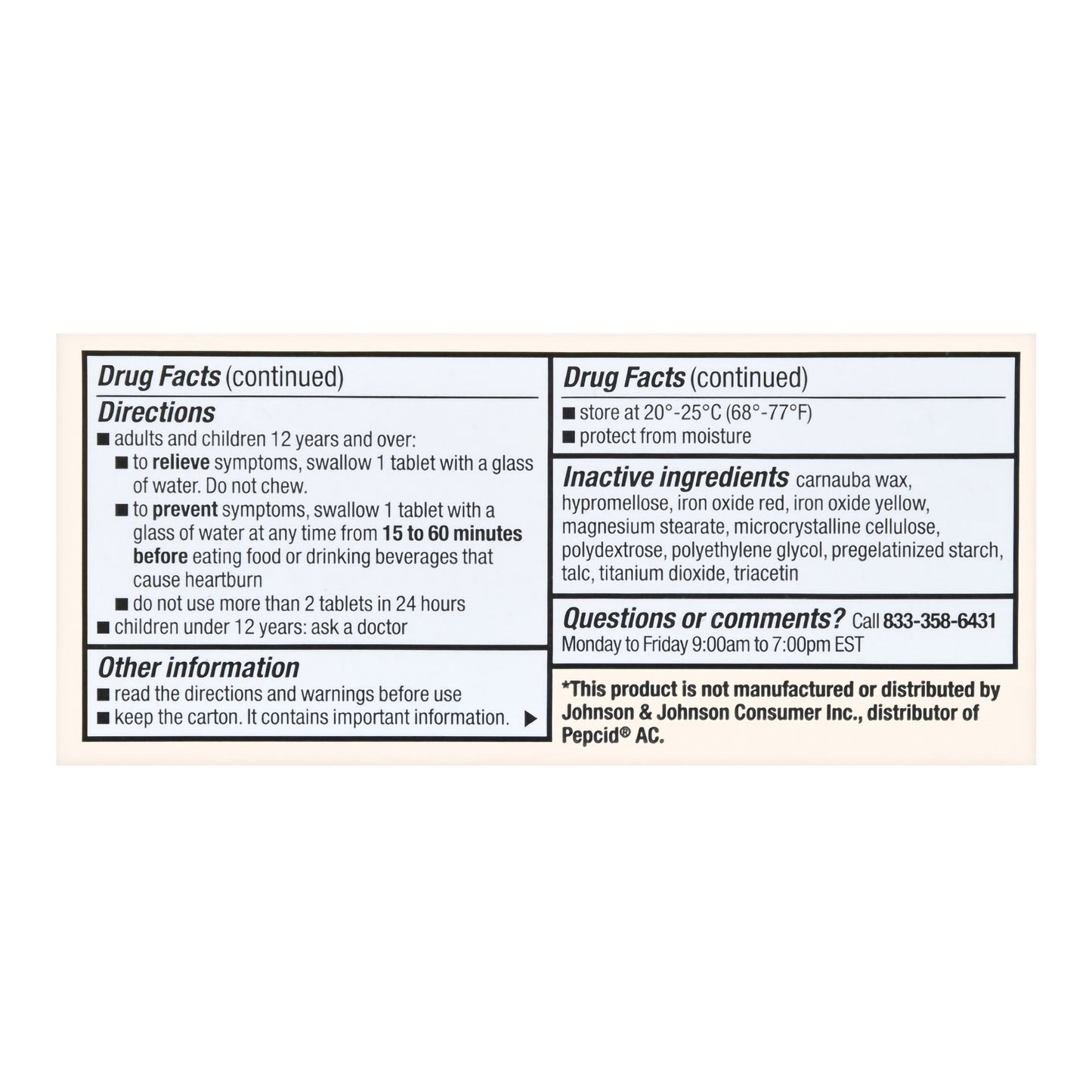 ACID REDUCER, TAB FT SM 10MG (90/BX)