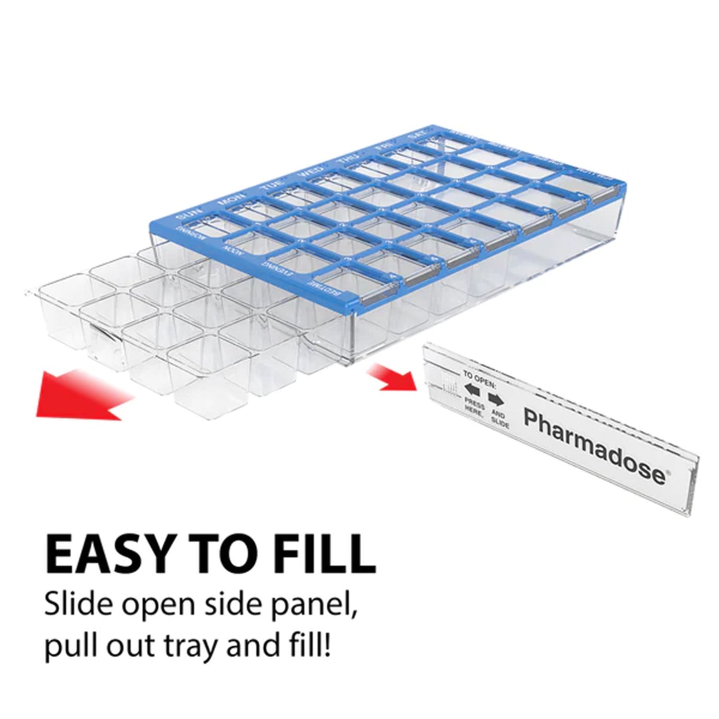ORGANIZER, PILL MEDISET 28POCKET (6/CT)