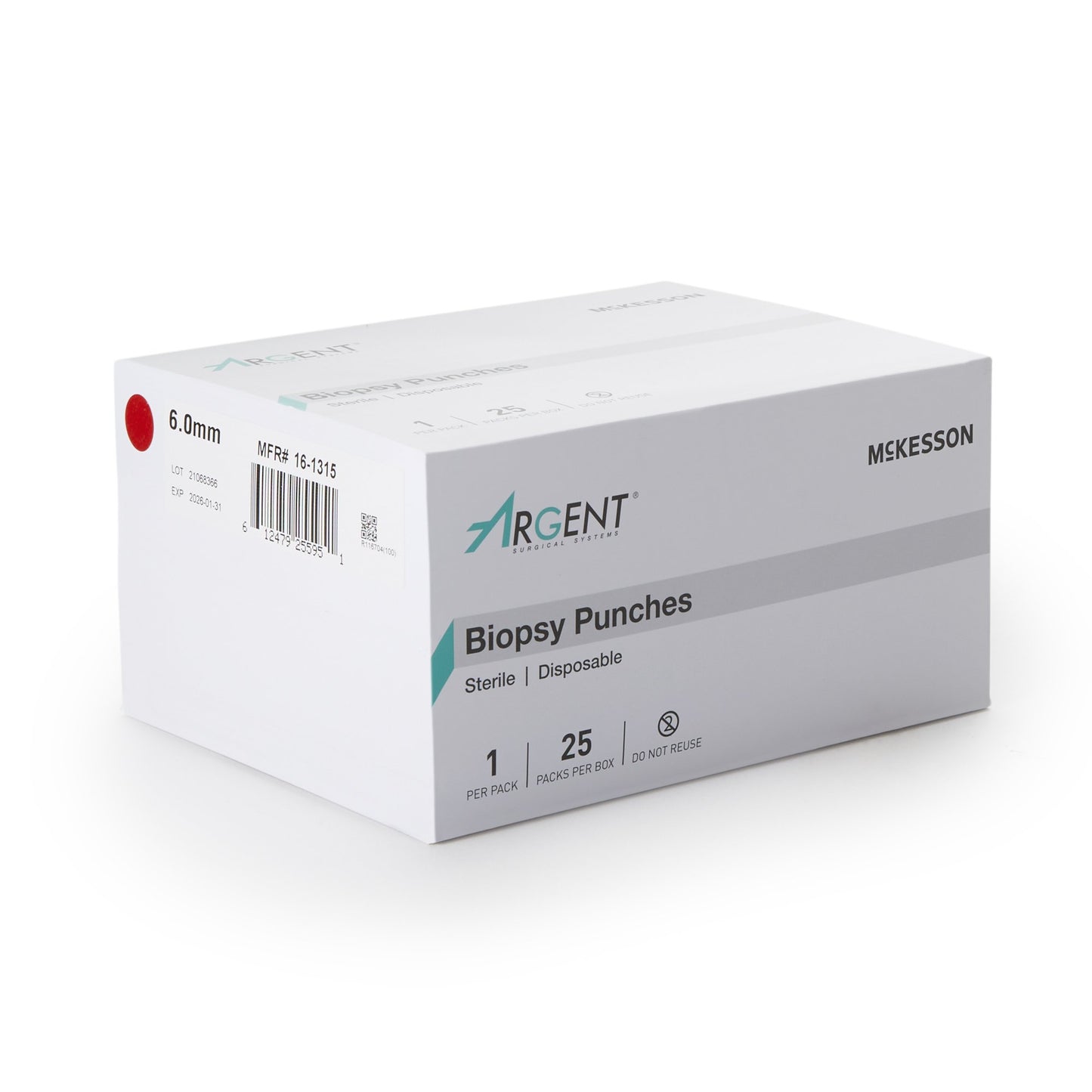 PUNCH, BIOPSY DISP STR 6MM (25BX 4BX/CS)