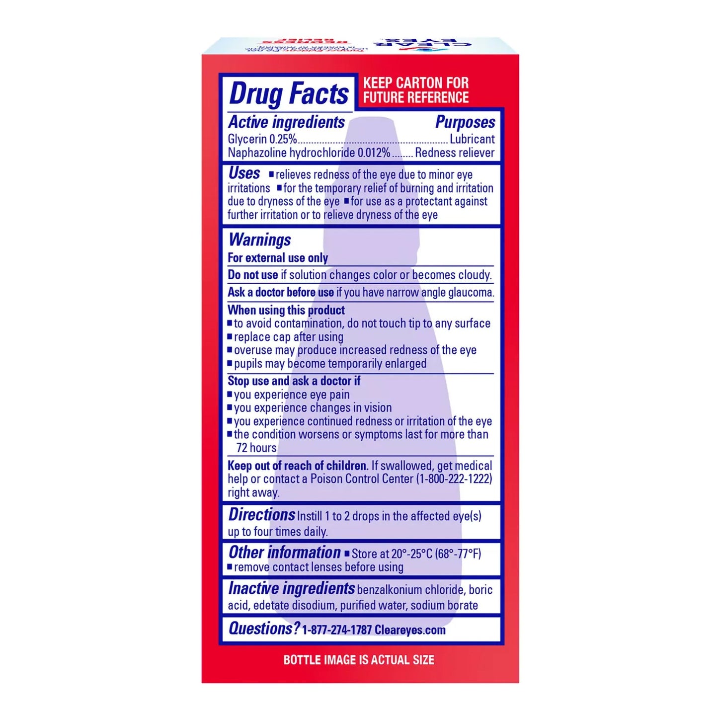 CLEAR EYES, DRP REDNESS RELIEF0.5OZ