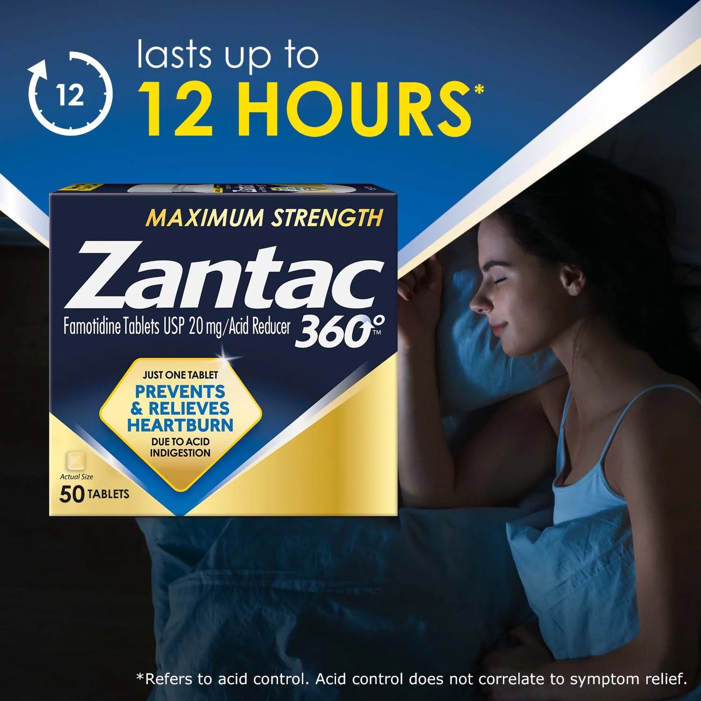 ZANTAC, TAB MAXIMUM STRENGTH 20MG (50/BT)