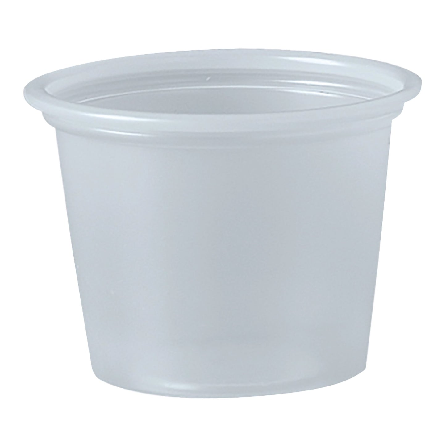 CUP, SOUFFLE PLAS TRANSLCNT 1OZ (250/SL 10SL/CS) SOLO