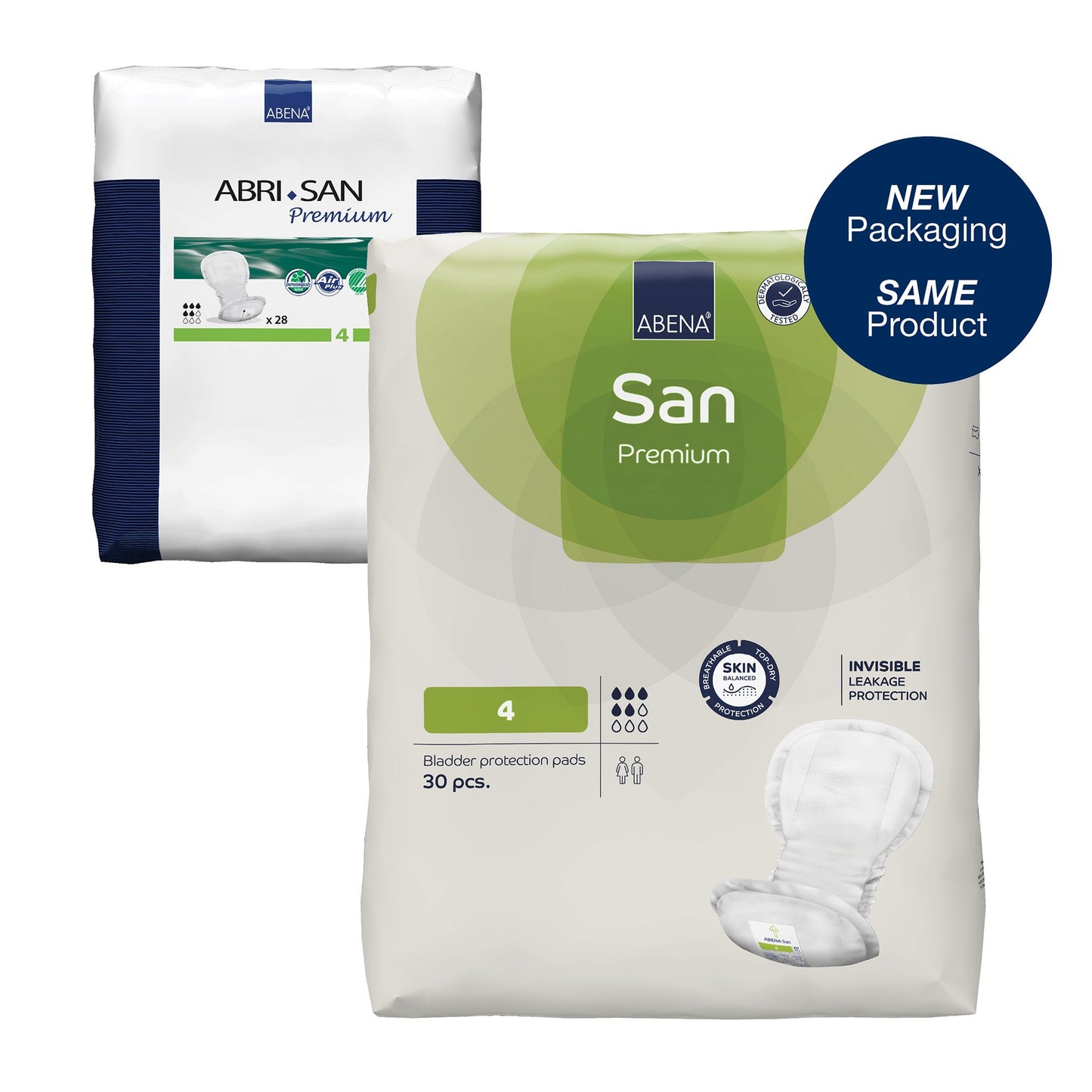 PAD, BLADDER CNTRL ABENA SANI ADLT 4 (30/PK 9PK/CS)