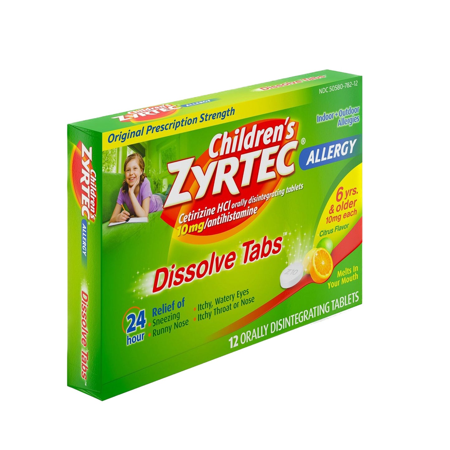 ZYRTEC, TAB CHLD ALLERGY 24HR (12/CT)