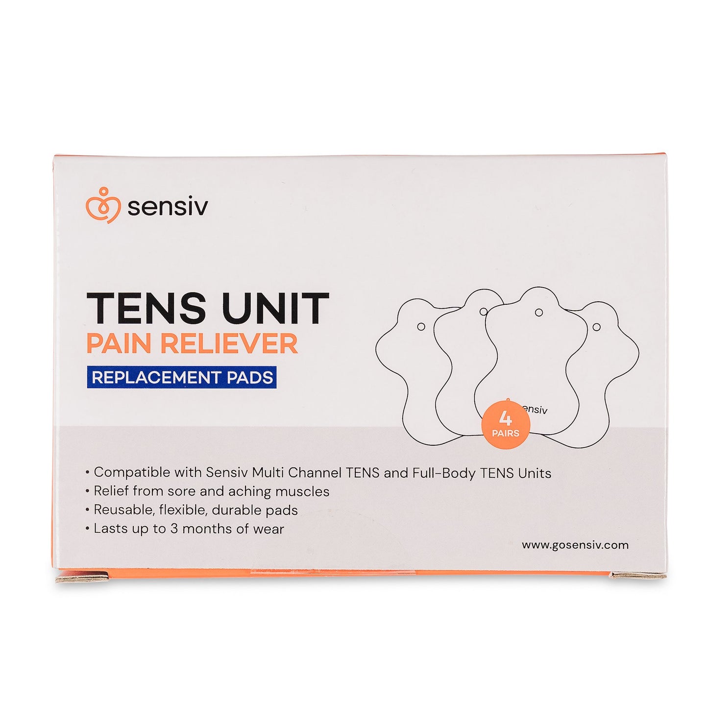 PAD, TENS UNIT SENSIV REPLCMNTSM (4PR/PK 40PK/CS)