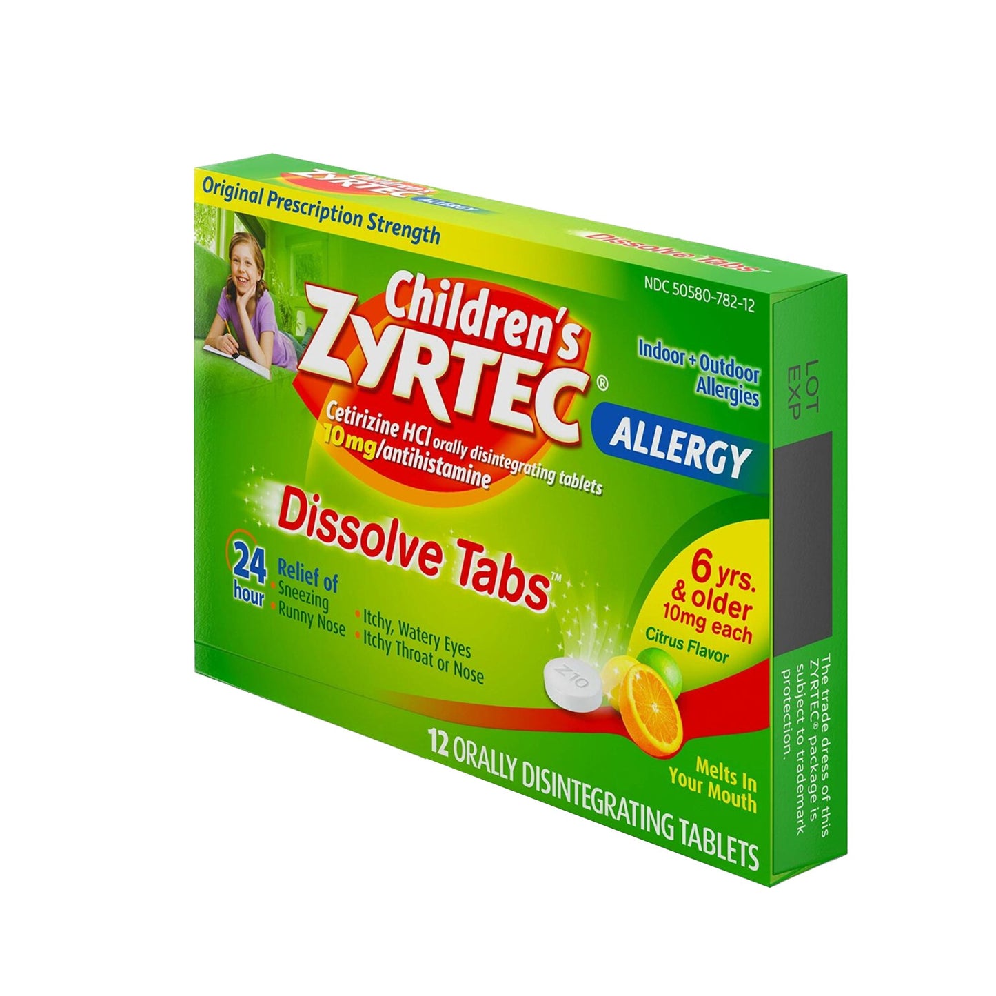 ZYRTEC, TAB CHLD ALLERGY 24HR (12/CT)