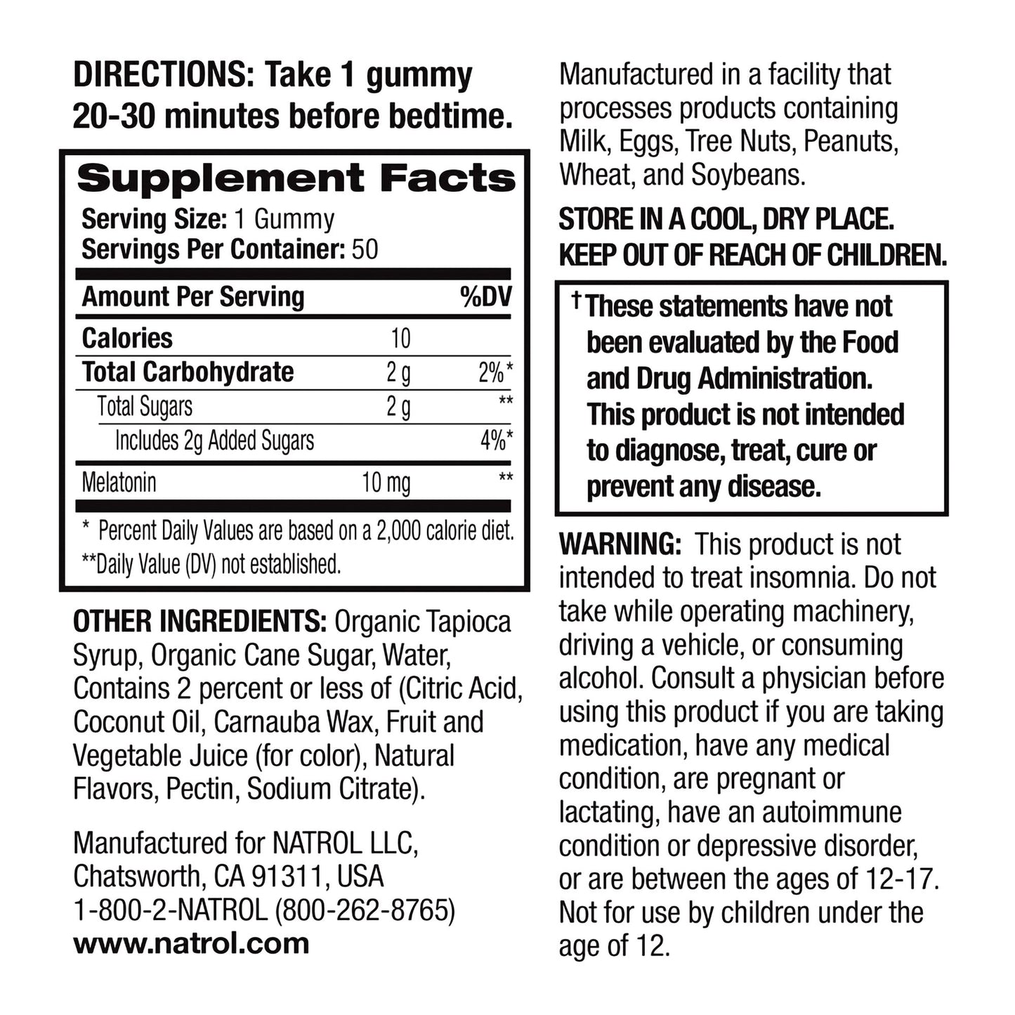 MELATONIN, GUMMY MAX SLEEP BLUEBERRY (50/BT)