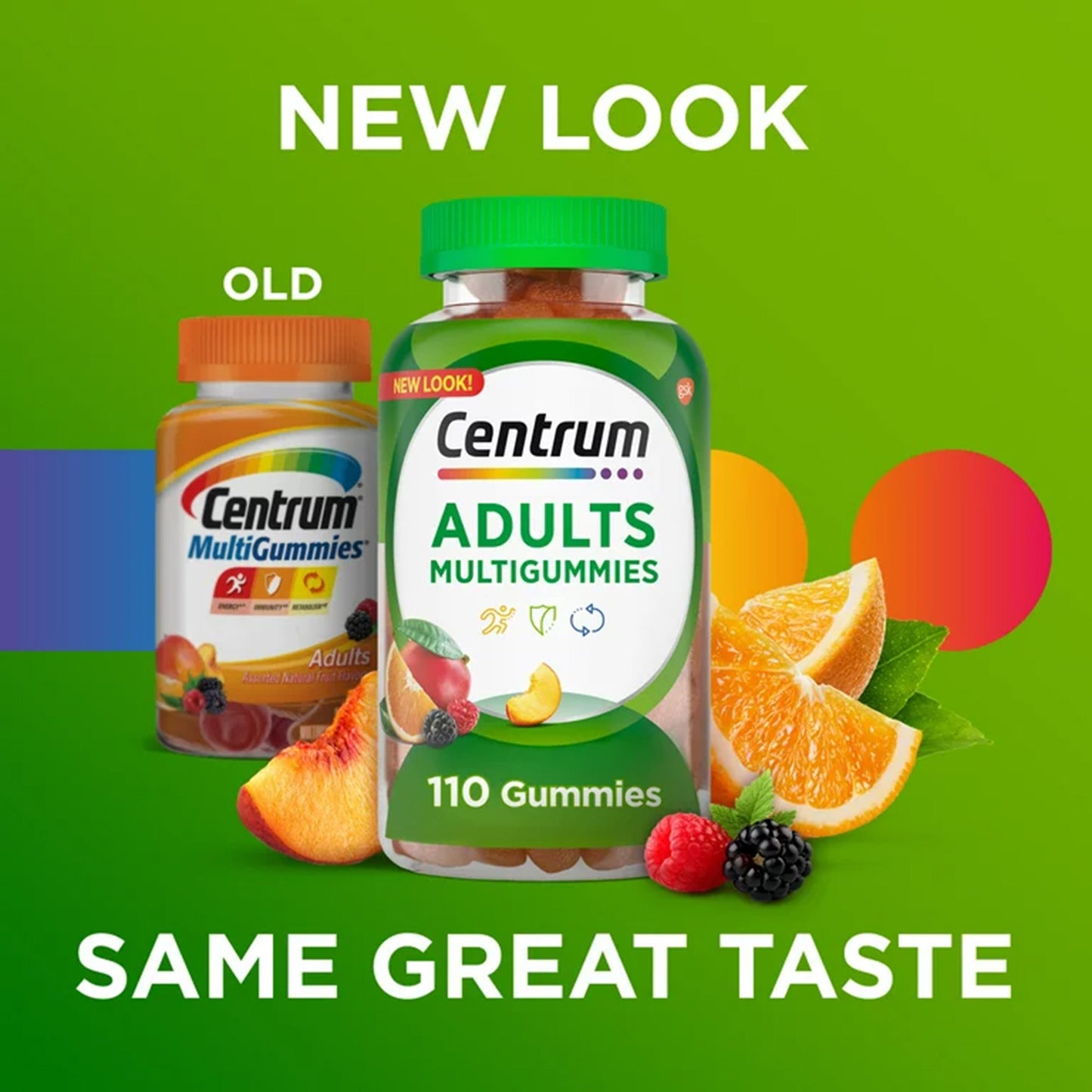 CENTRUM, GUMMIES ADLT ASTD NATFRUIT FLAVORS (110/BT)