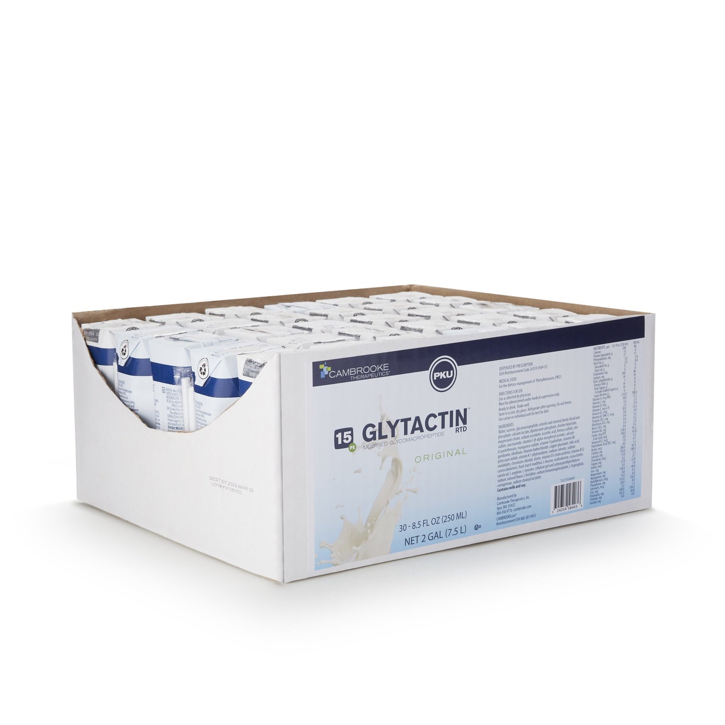 SUPPLEMENT, ORAL GLYTACTIN RTDORIG 15GM (30/CS)