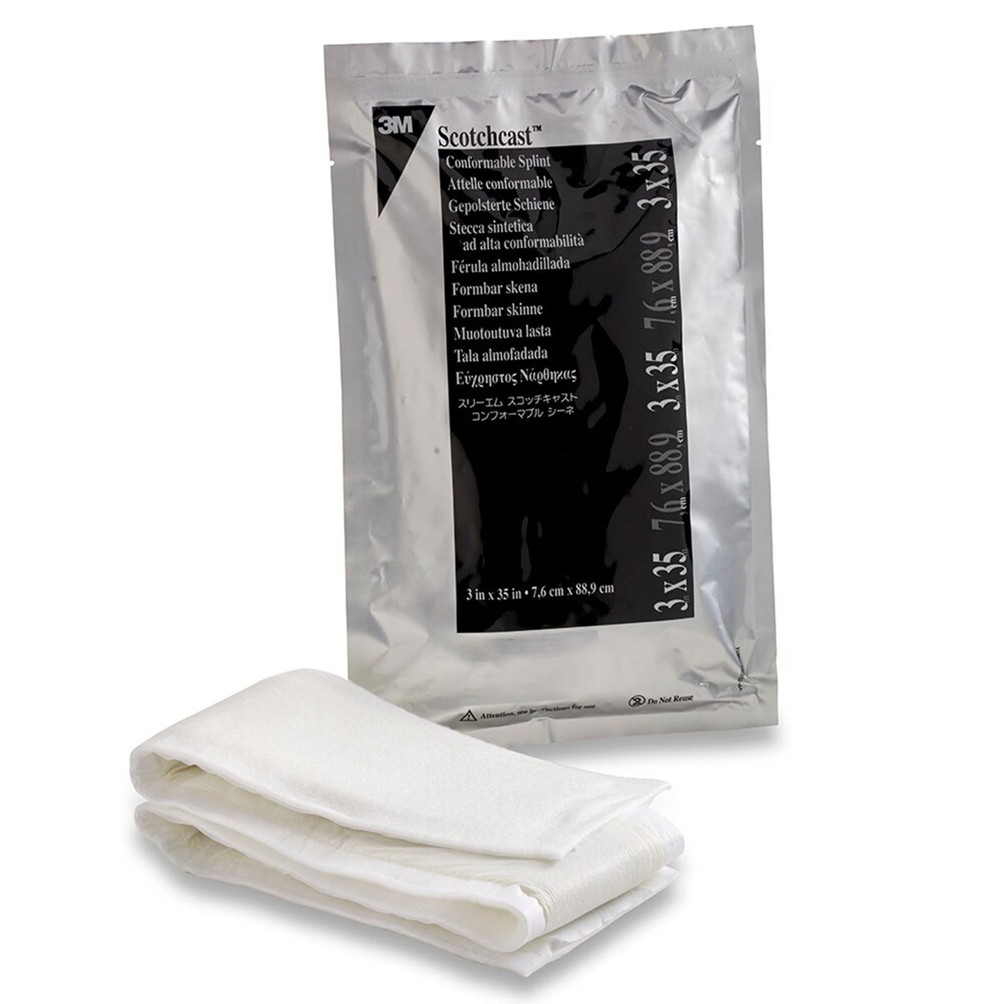 SPLINT, FIBERGLASS PADDED QUICKSTEP 3"X35" (10/CT)