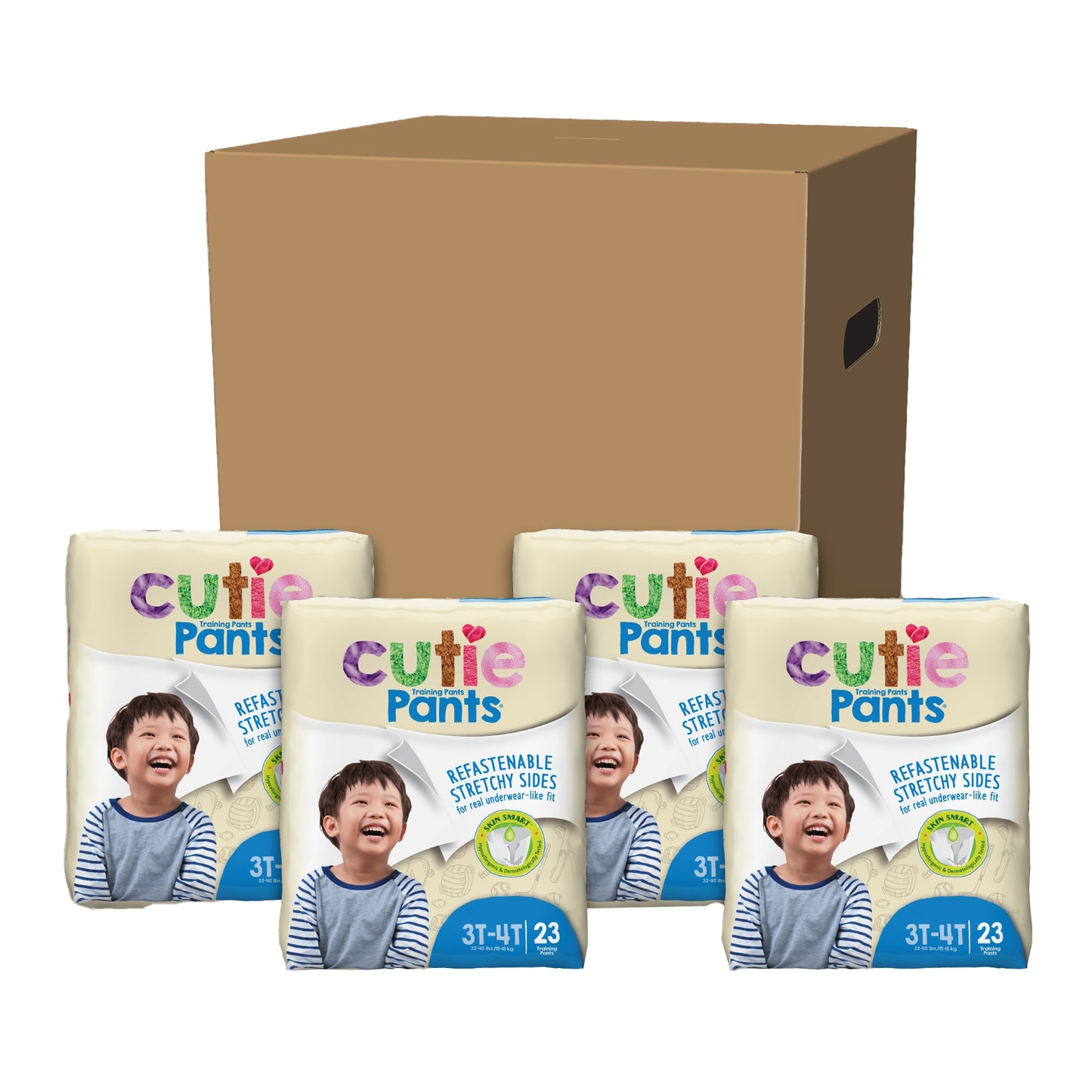 PANTS, TRAINING CUTIE BOY 3T-4T (23/BG 4BG/CS)
