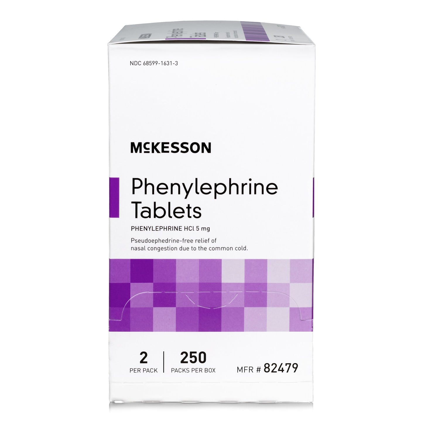 PHENYLEPHRINE, TAB 5MG 250X2 (250/BX 12BX/CS)