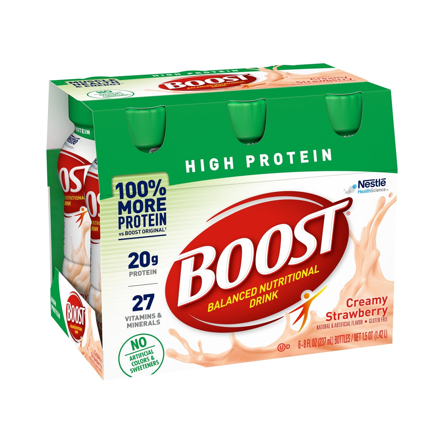 BOOST, HI PROTEIN STRAWBERRY 8OZ (6/PK 4PK/CS)