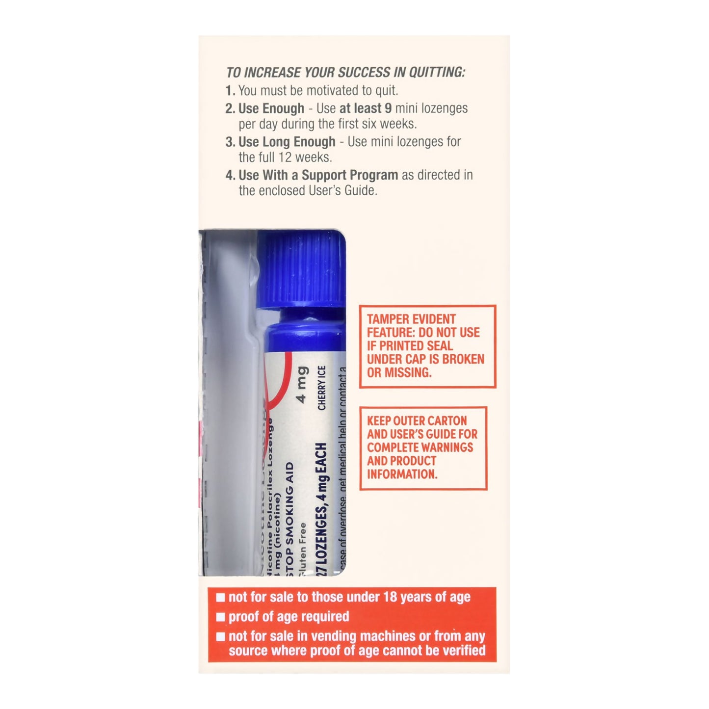NICOTINE, LOZ FT SM MINI CHERRY ICE 4MG (81/PK)