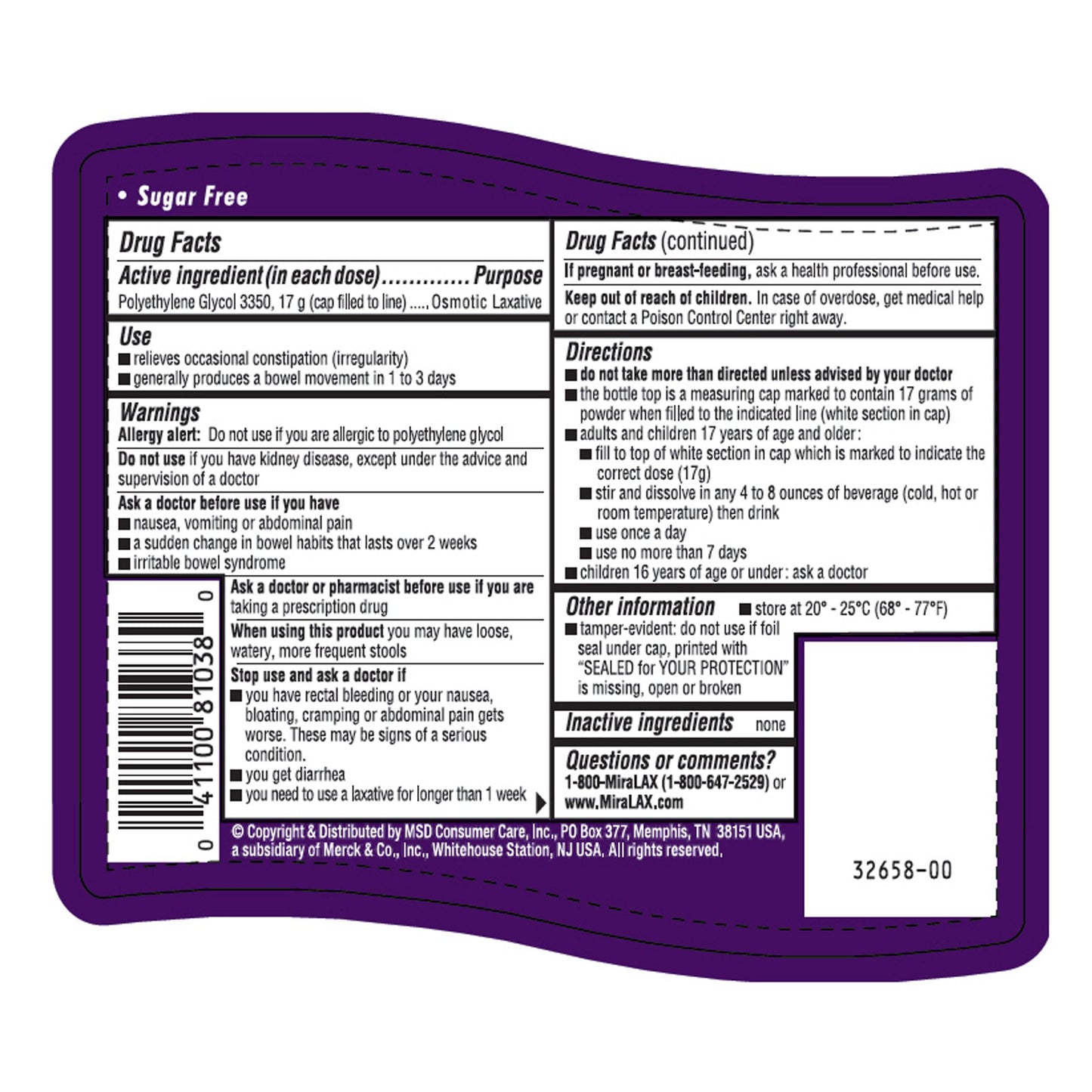 MIRALAX, PDR 17.9OZ 9SCHRN