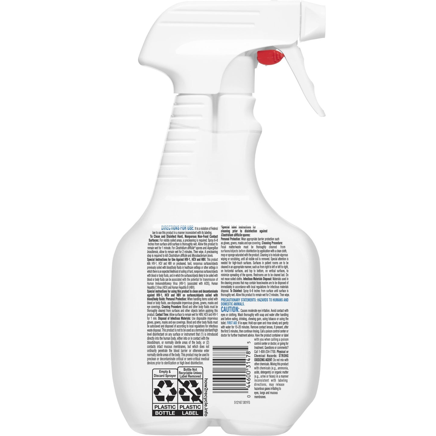 DISINFECTANT, CLOROX CLINICAL LIQ SPR 320Z (9/CS)