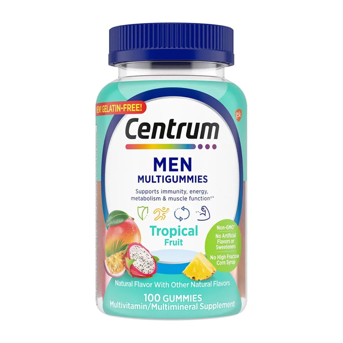CENTRUM, GUMMIES MEN ASTD NAT FRUIT FLAVORS (100/BT)