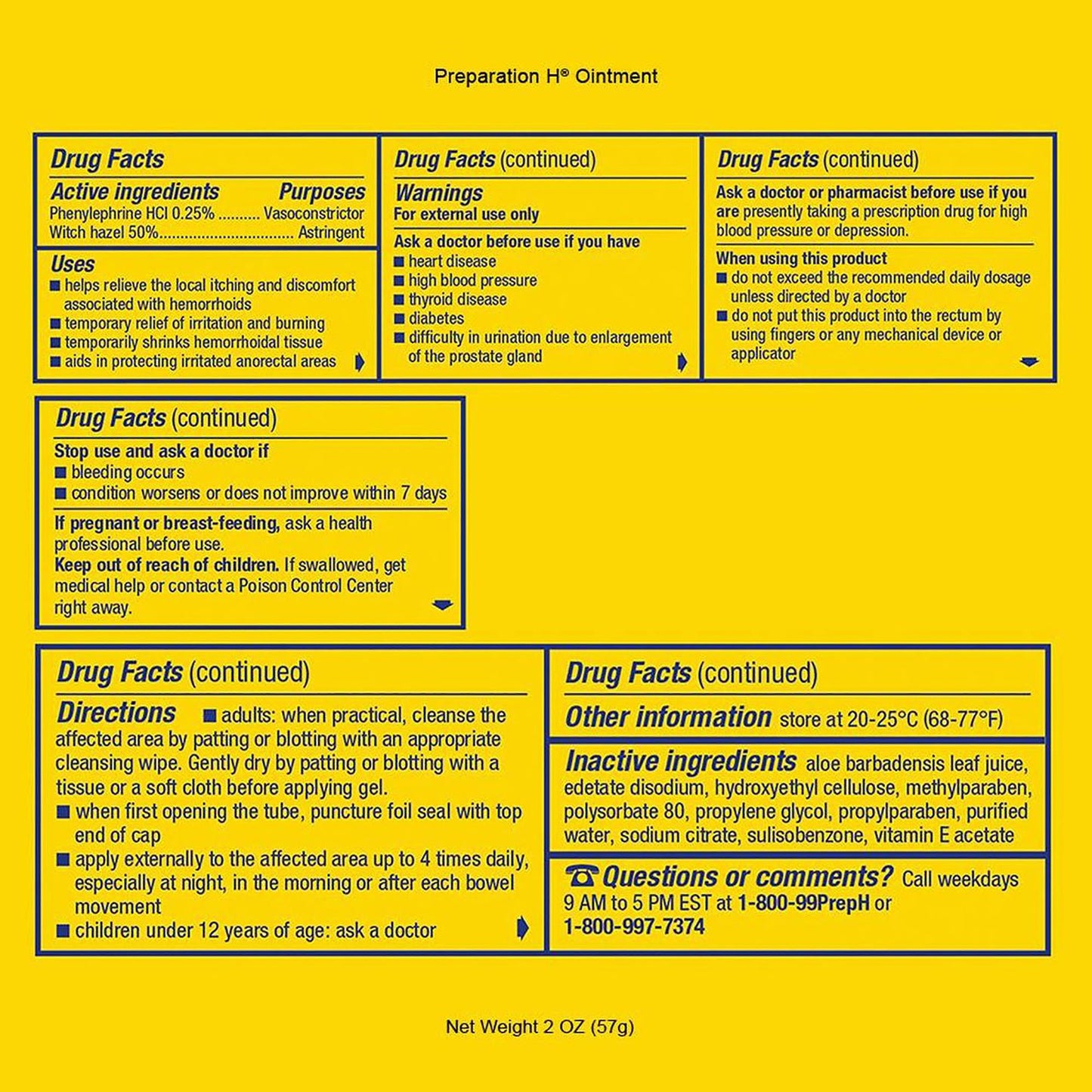 PREPARATION H, OINT 2OZ