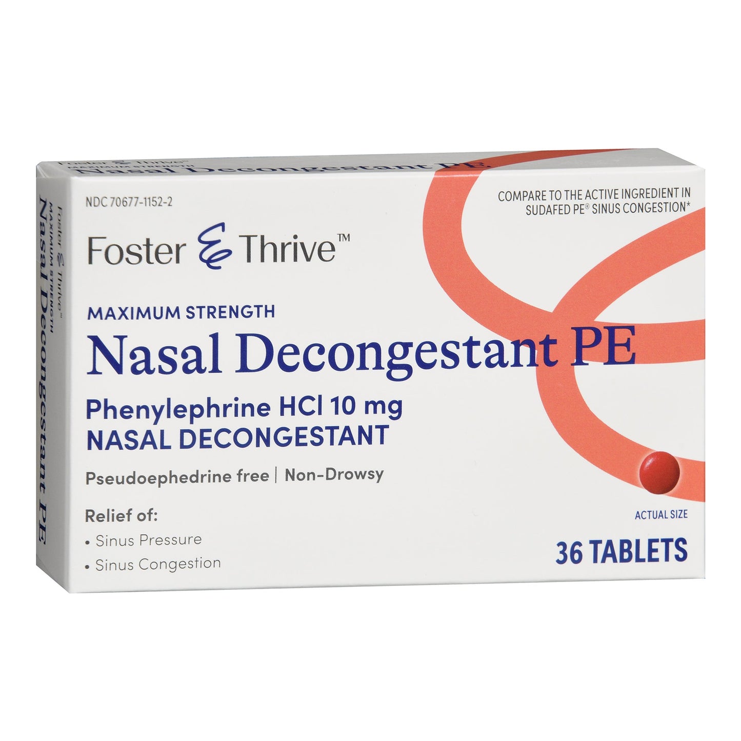 NASAL DECONGESTANT PE, TAB FT SM 10MG (36/BT)