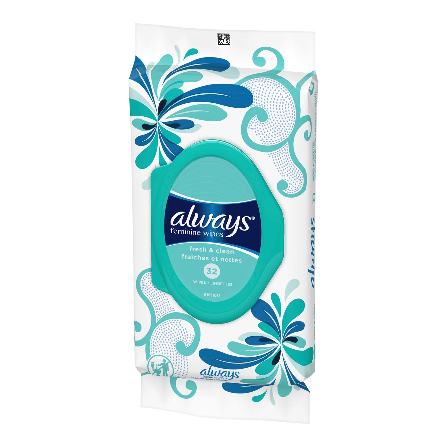 WIPE, ALWAYS FEMININE FRESH & CLEAN (32/PK)