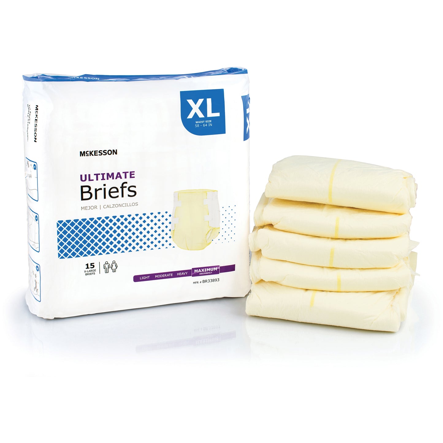 BRIEF, TAB CLSR ULTIMATE XLG 58-64 (15EA/BG 4BG/CS)