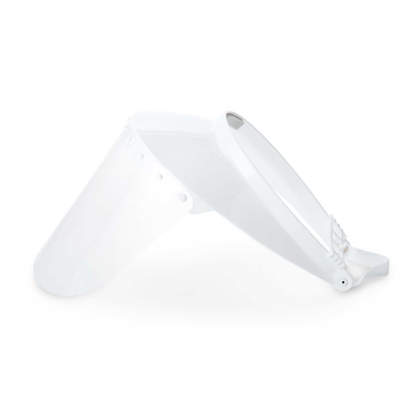 VISOR, ELASTIC STRAP W/CLR SHIELD 6"-7"