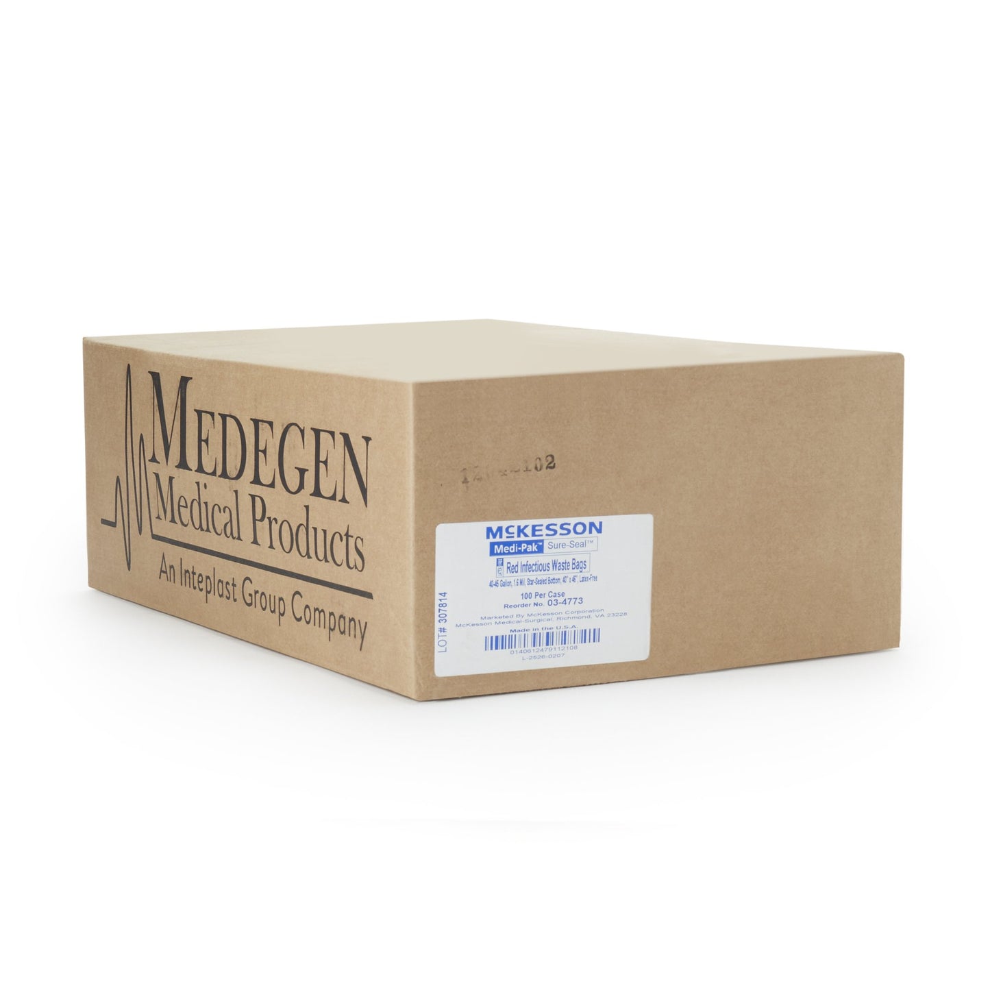 BAG, BIOHAZ HD LLDPE RED 40X461.6MIL (100/CS)