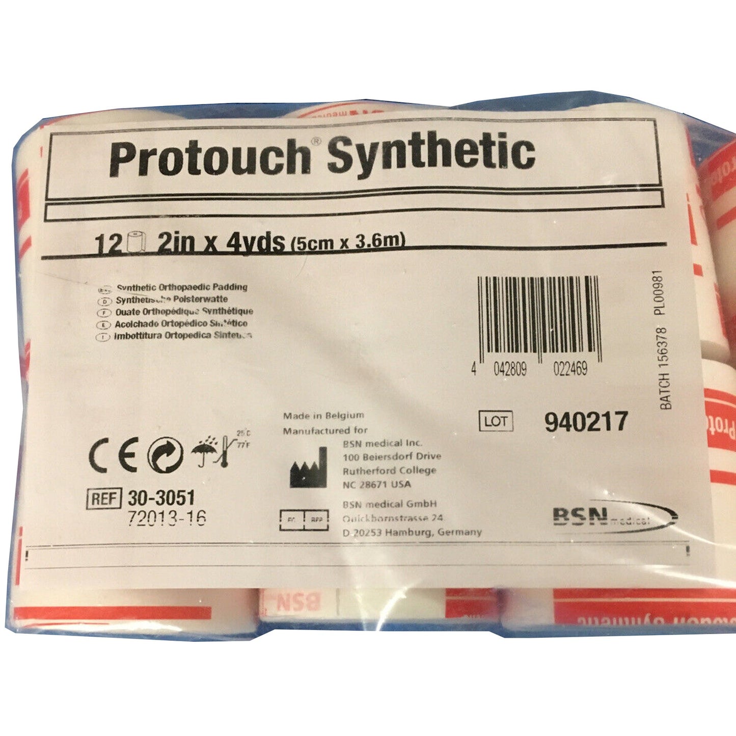 PADDING, CAST SYN PROTOUCH 2"X4YDS (12/PK)