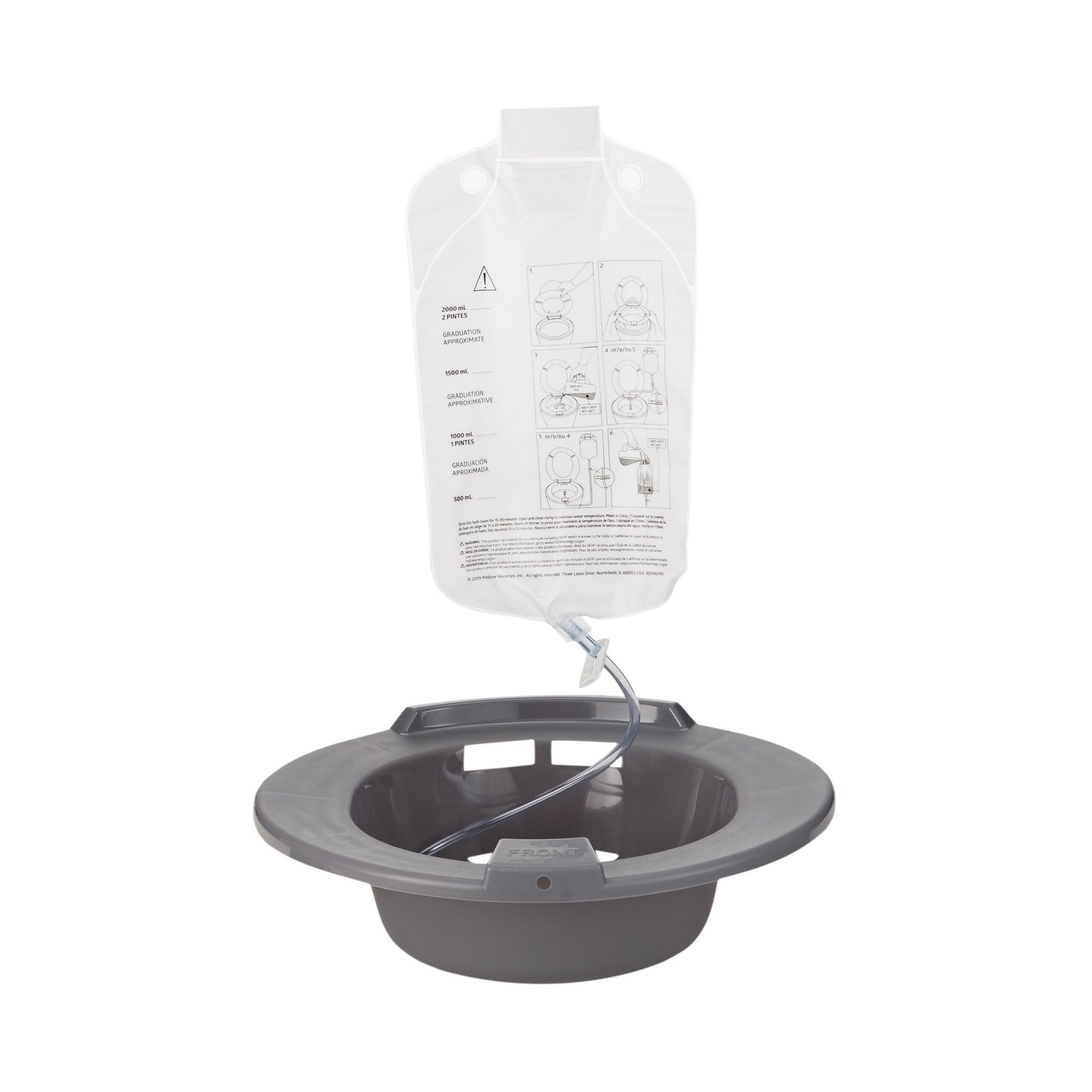 SITZ BATH, GRAPHITE (10/CS)