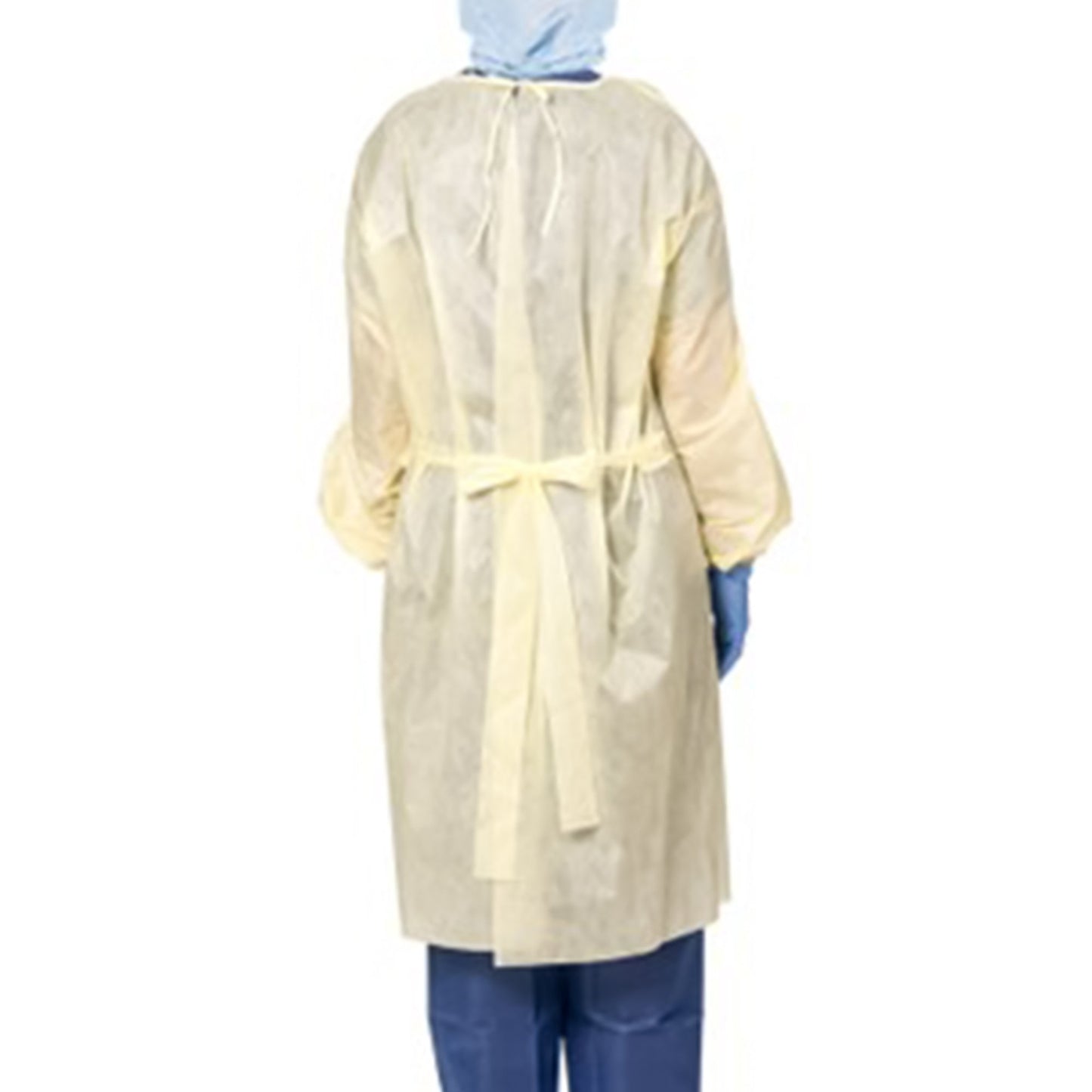 GOWN, ISOLATION AAMI LVL2 FULLCOVERAGE YLW (10/BG 10BG/CS)