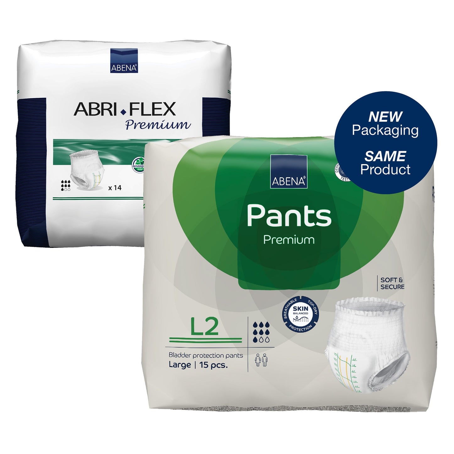 UNDERWEAR, INCONT ABENA PROT PREM L2 LG (15/PK 6PK/CS)