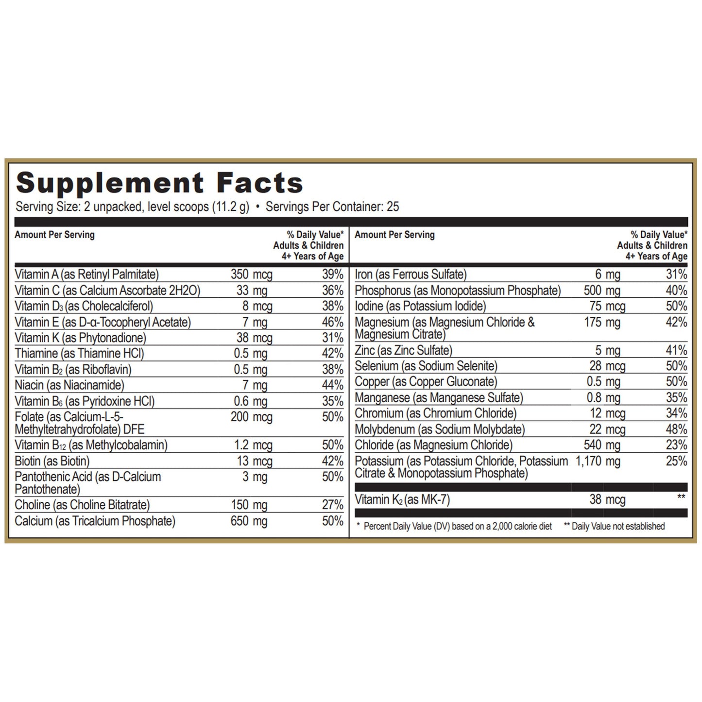 SUPPLEMENT, VIT/MIN NANO VM TFPOWDER 275G