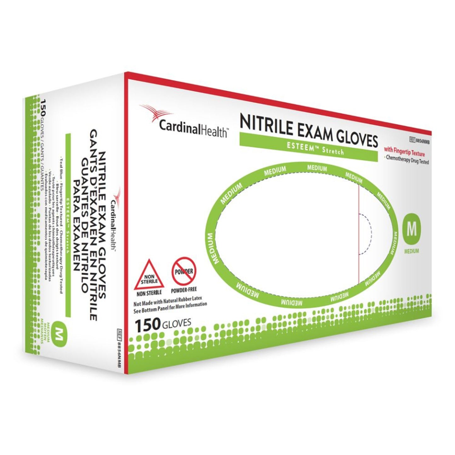 GLOVE, EXAM NTRL MED N/S CHEMO(150/BX 10BX/CS)